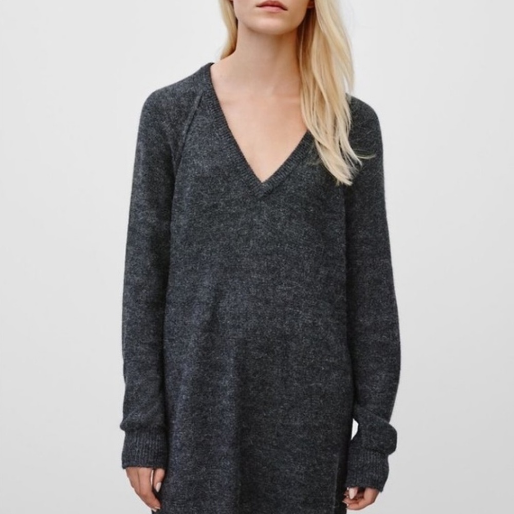 Aritzia Wilfred Free Alpaca Blend Tunic Sweater